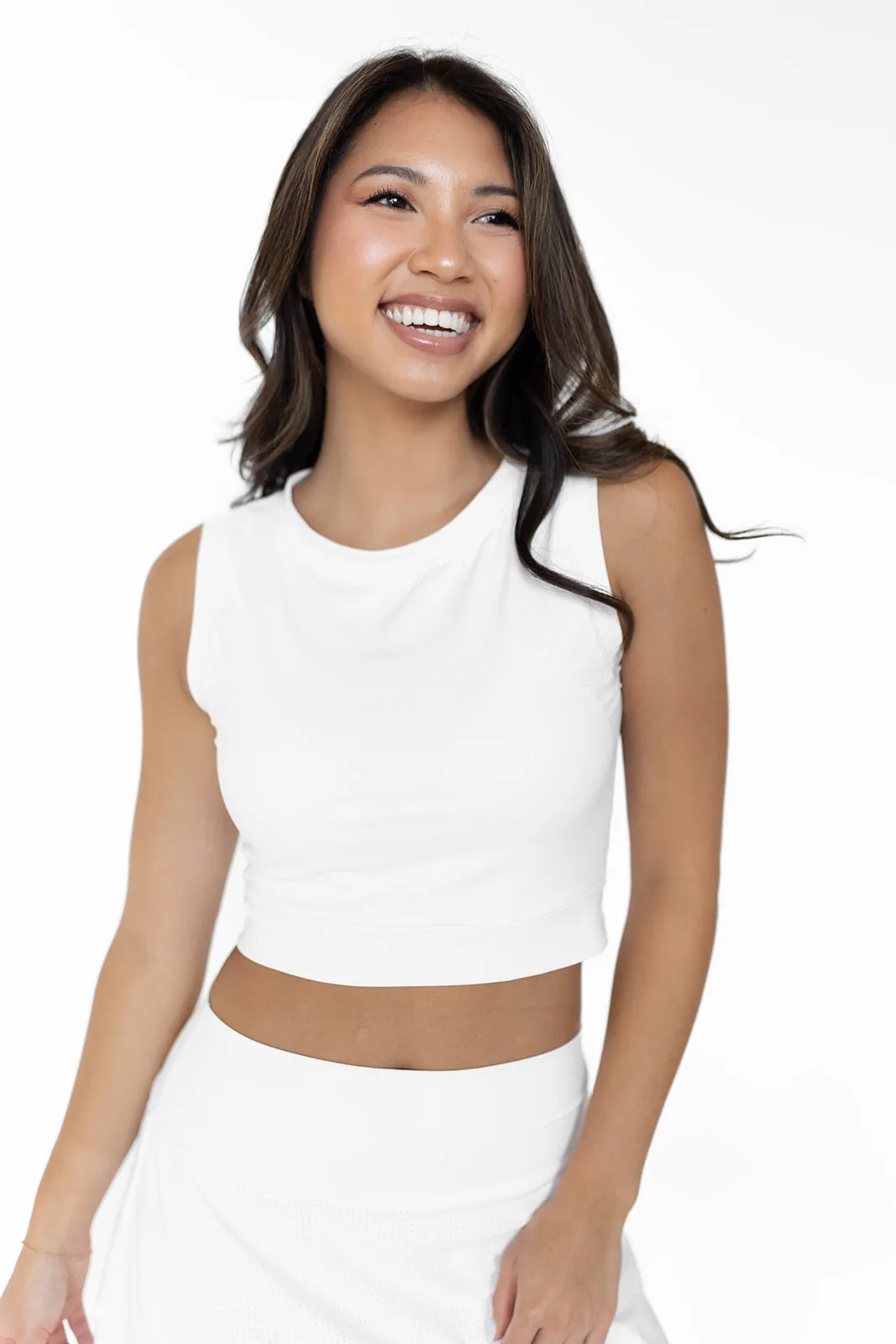 Never Miss Mesh Cropped Tank