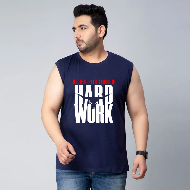 NO SUBSTITUTE FOR HARD WORK GYM SLEEVELESS VEST