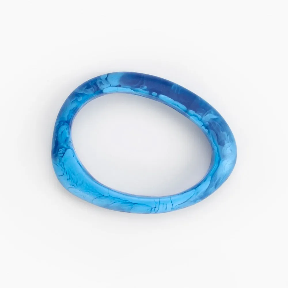 Rock Wishbone Bangle - Cool Tones