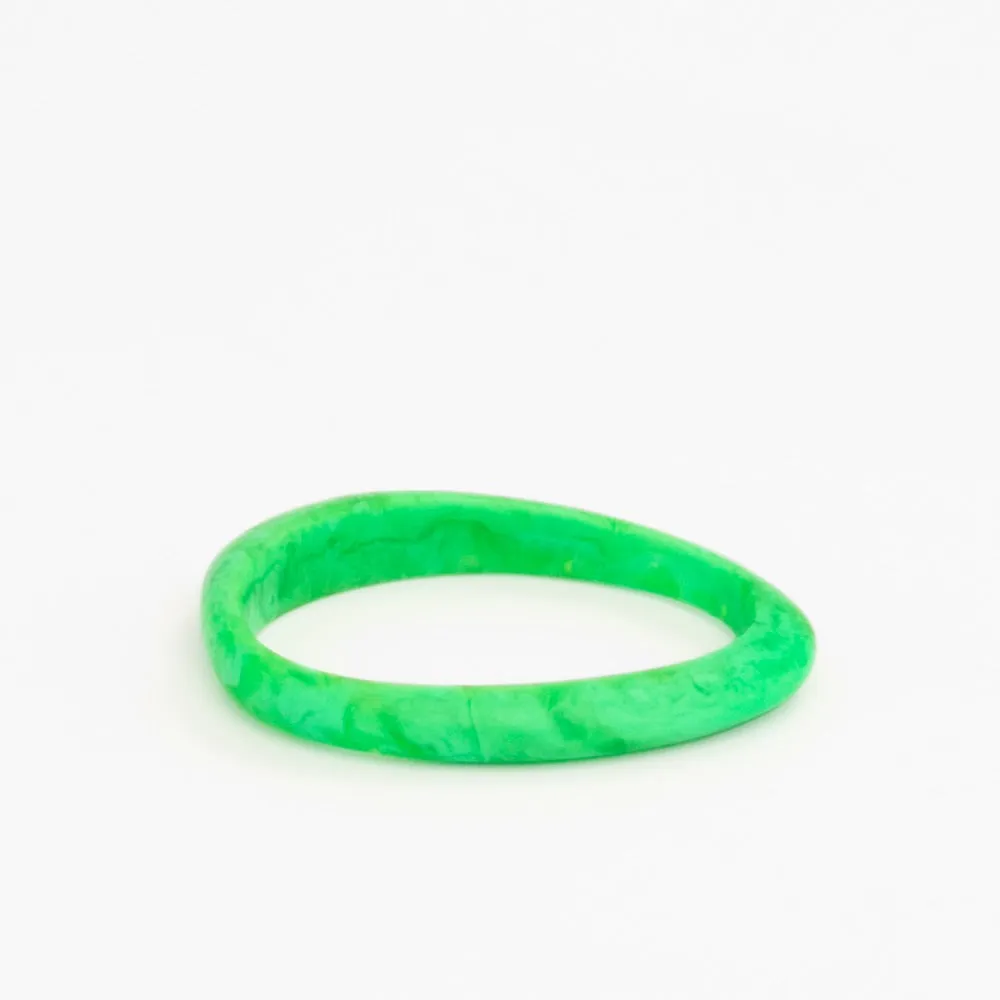 Rock Wishbone Bangle - Cool Tones