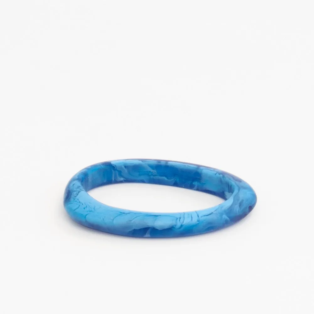 Rock Wishbone Bangle - Cool Tones