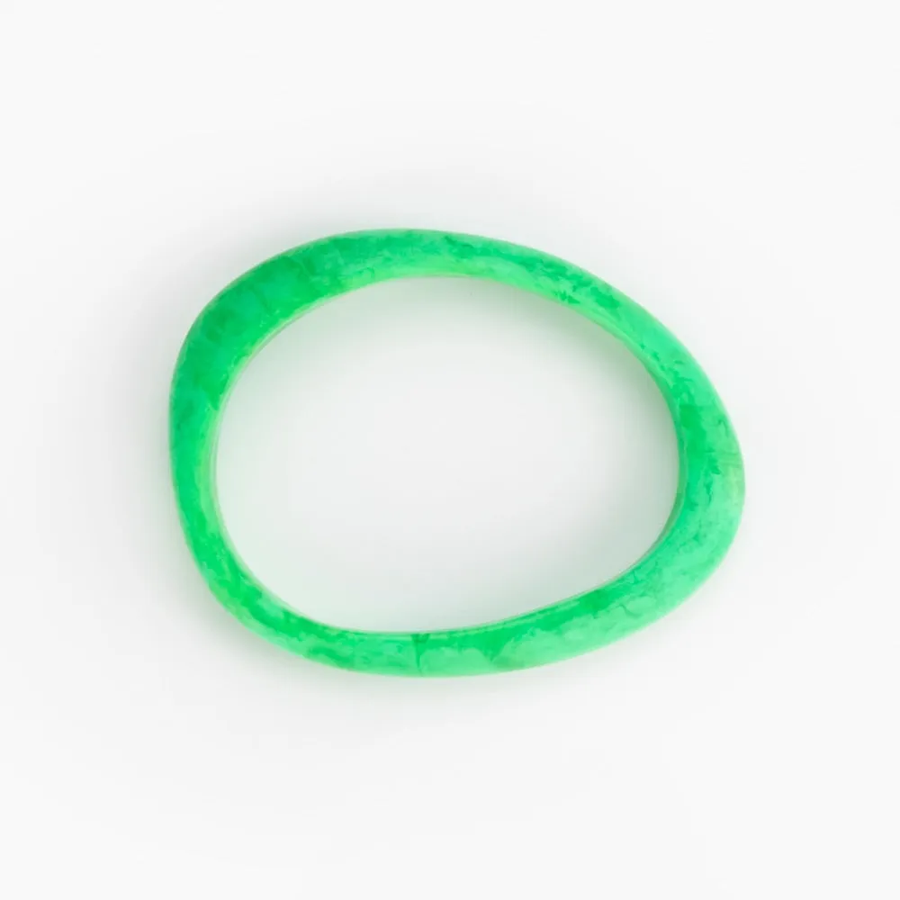 Rock Wishbone Bangle - Cool Tones