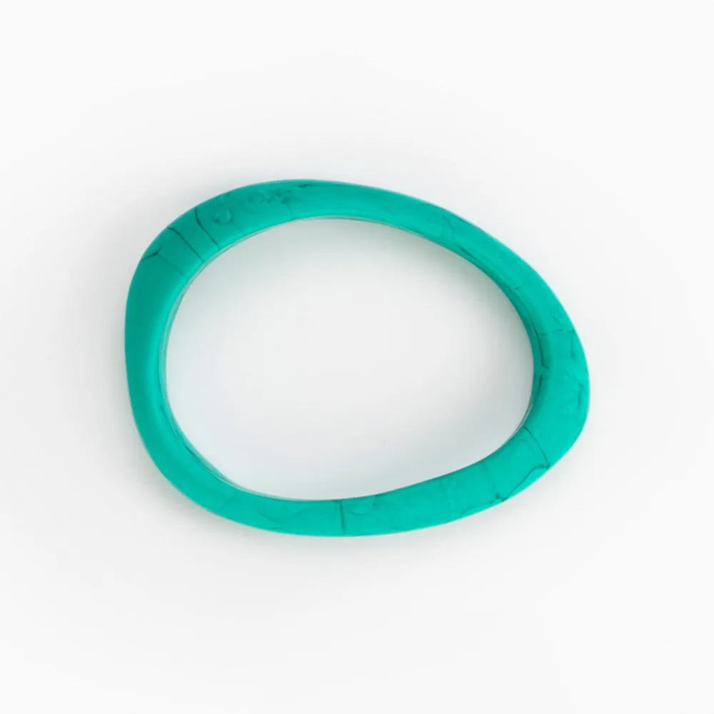 Rock Wishbone Bangle - Cool Tones