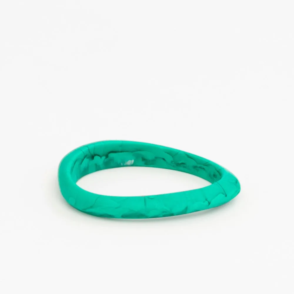 Rock Wishbone Bangle - Cool Tones