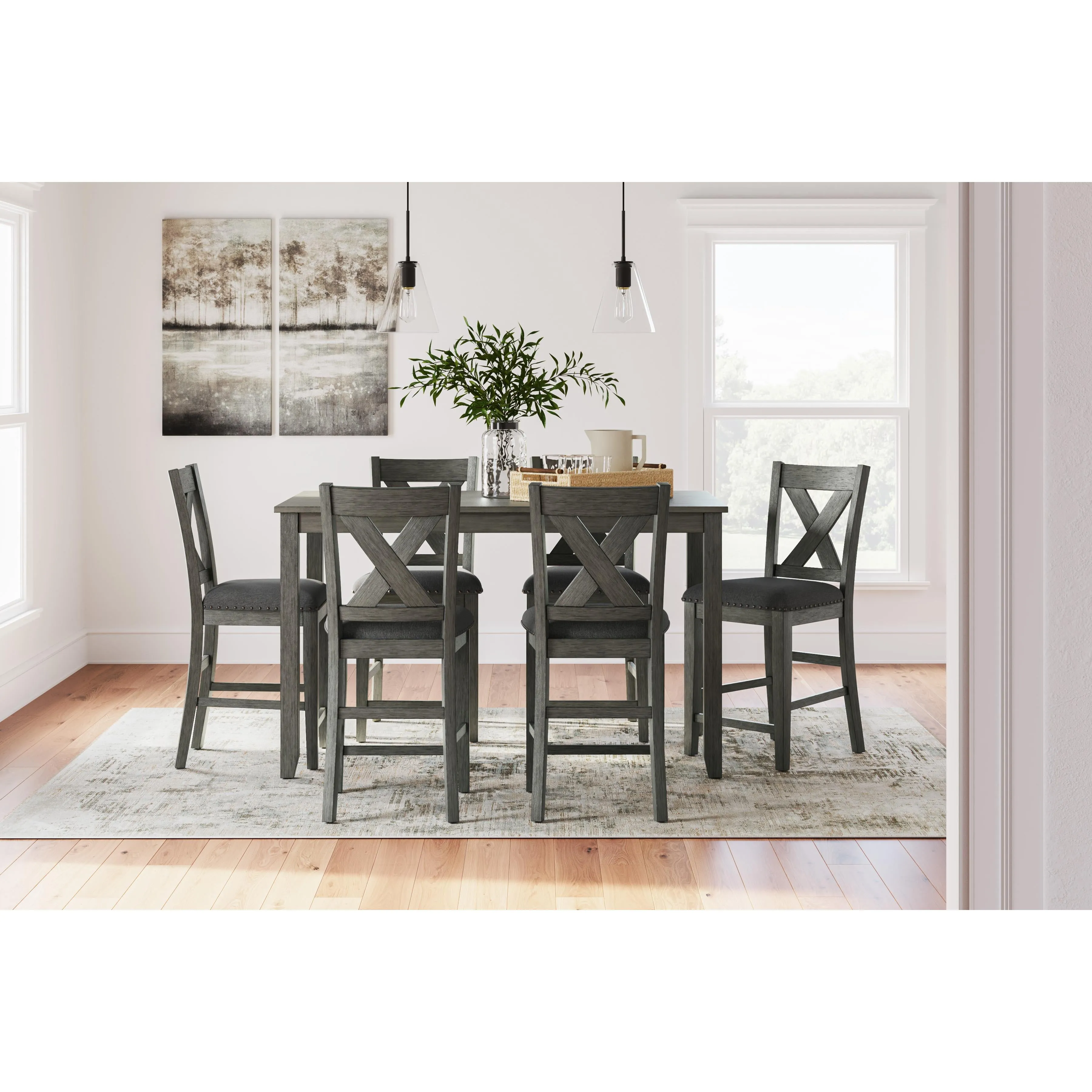 Signature Design by Ashley Caitbrook 7 pc Counter Height Dinette D388-423