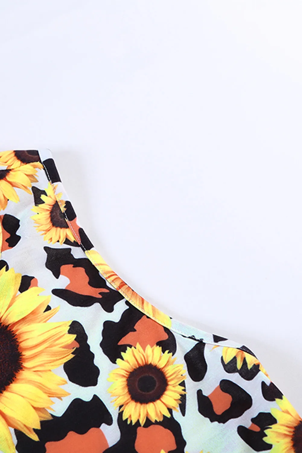 Sunflower Twist Back Casual Tank