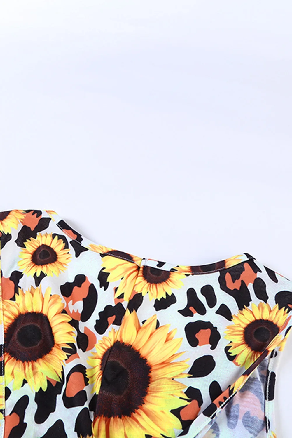 Sunflower Twist Back Casual Tank