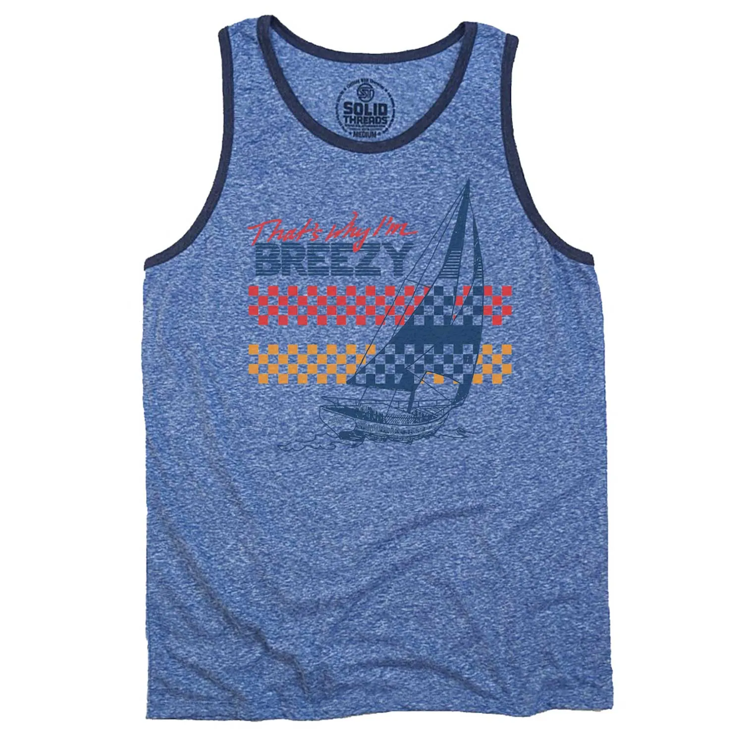 That's Why I'm Breezy Ringer Tank Top