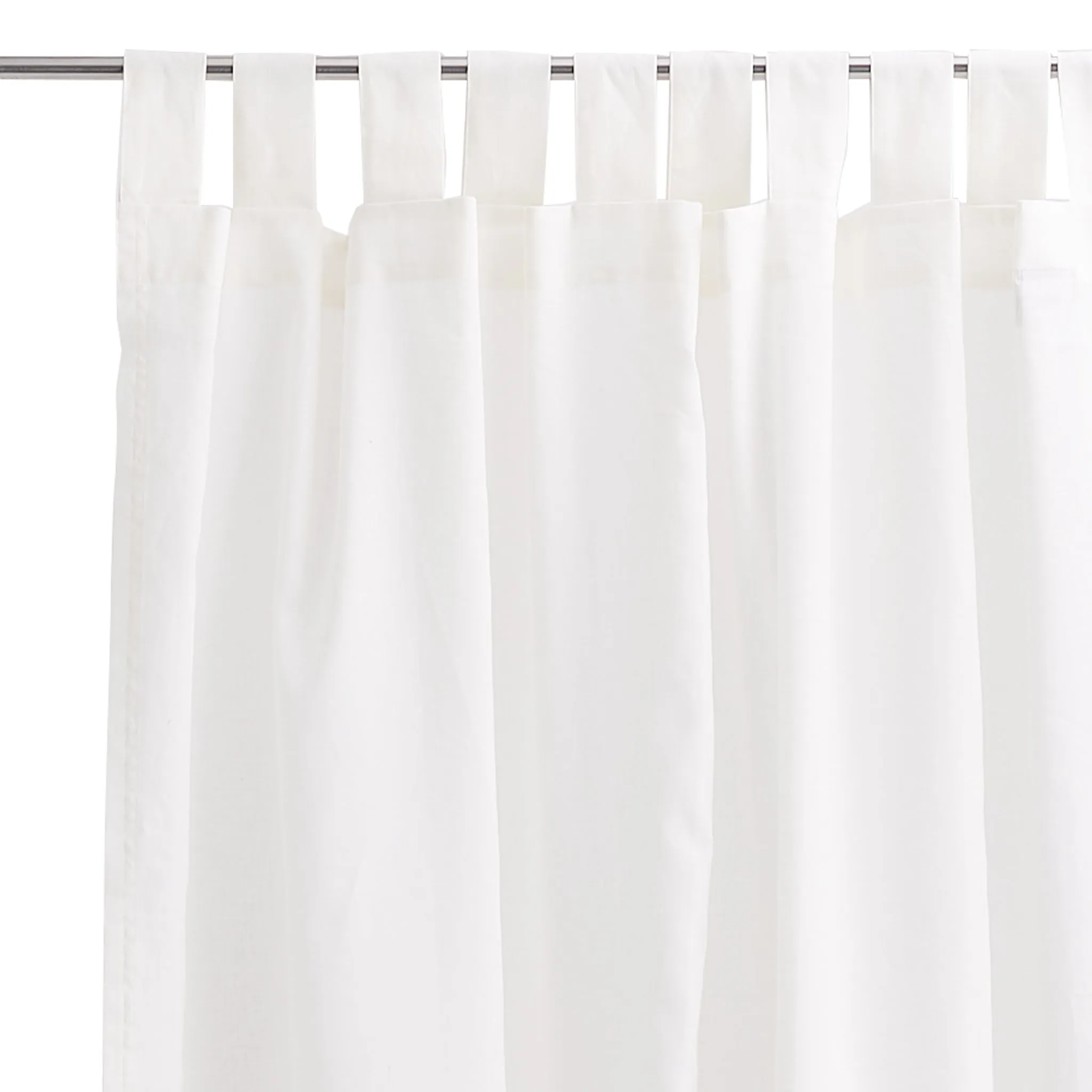 Tolosa Linen Cotton Curtain (set of 2) [Natural white]