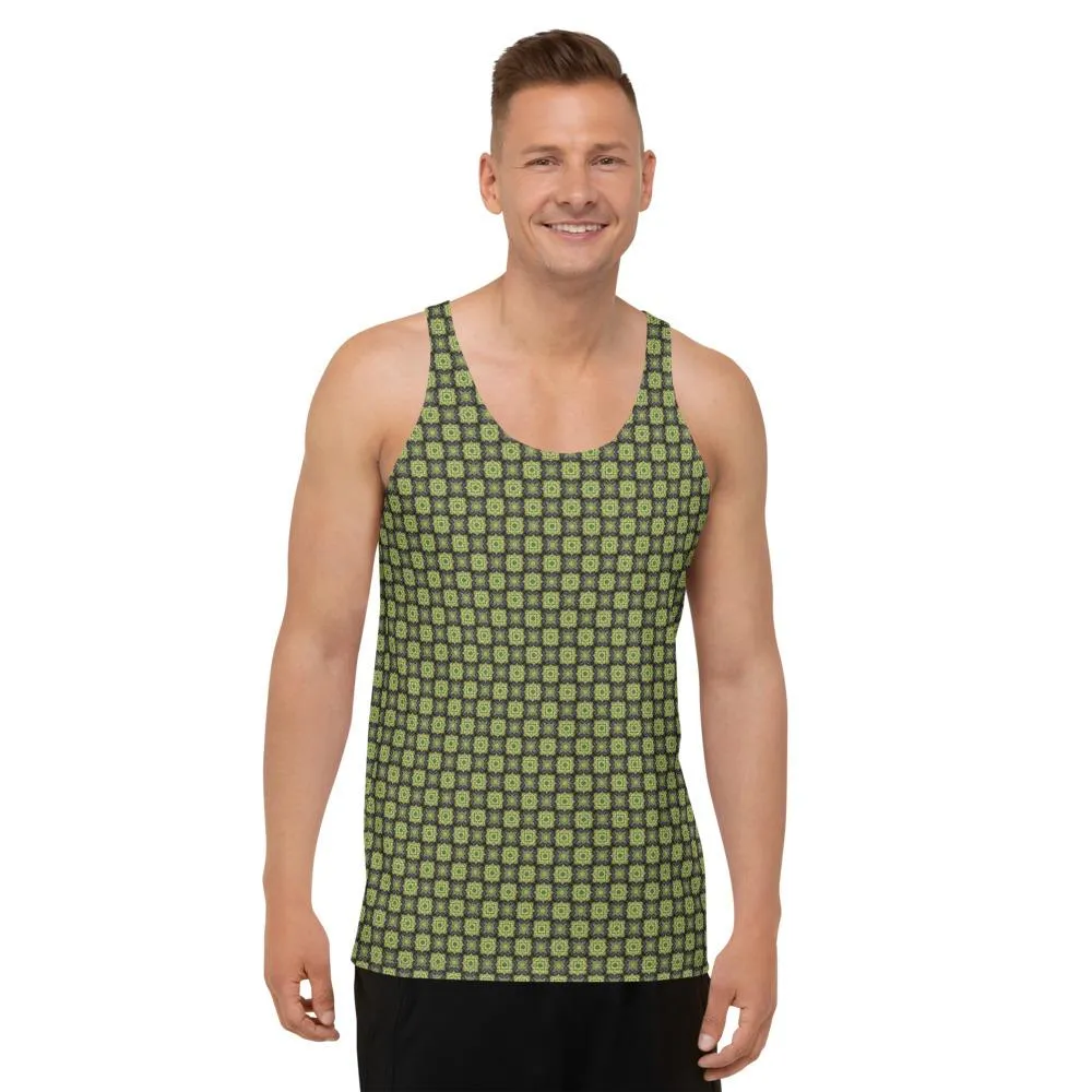 Unisex Green Beads Tank Top