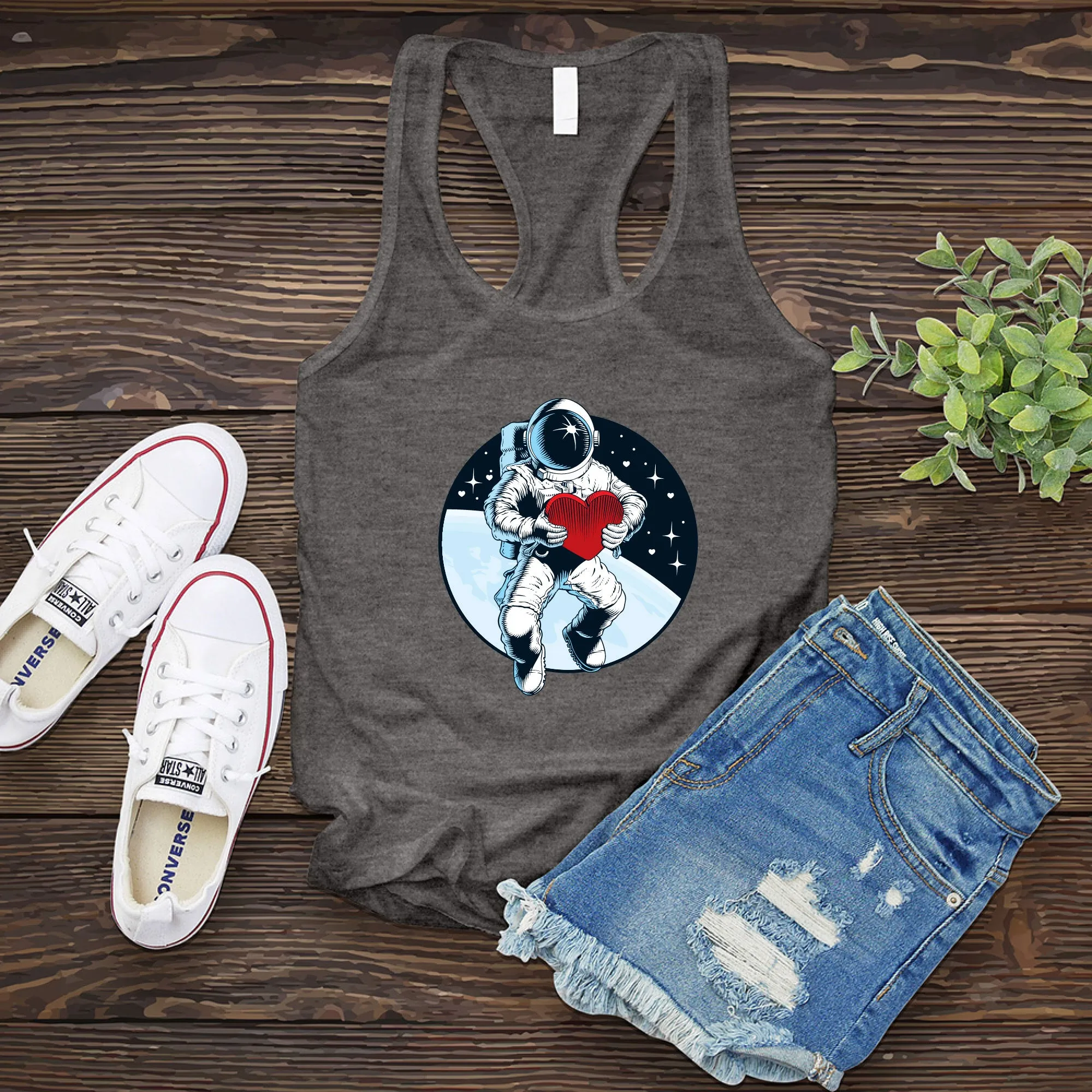 Valentine Astronaut Women's Tank Top