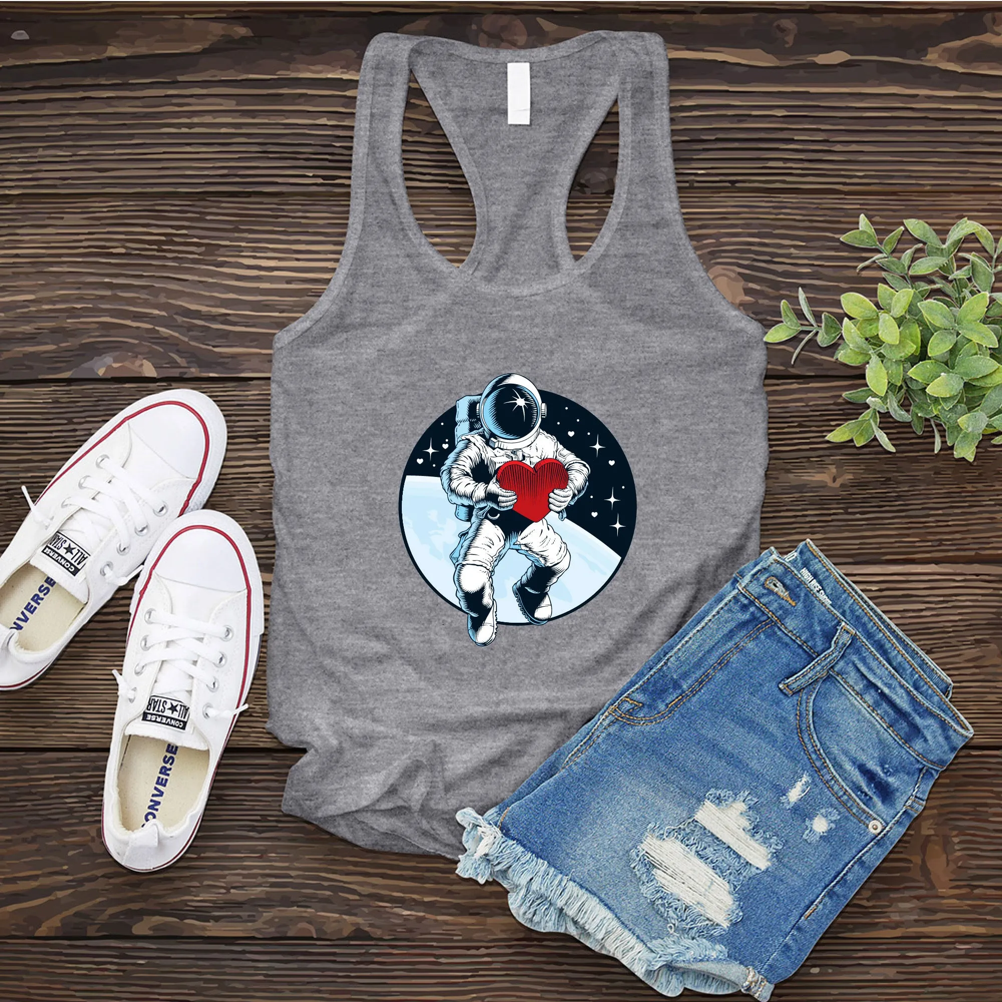 Valentine Astronaut Women's Tank Top