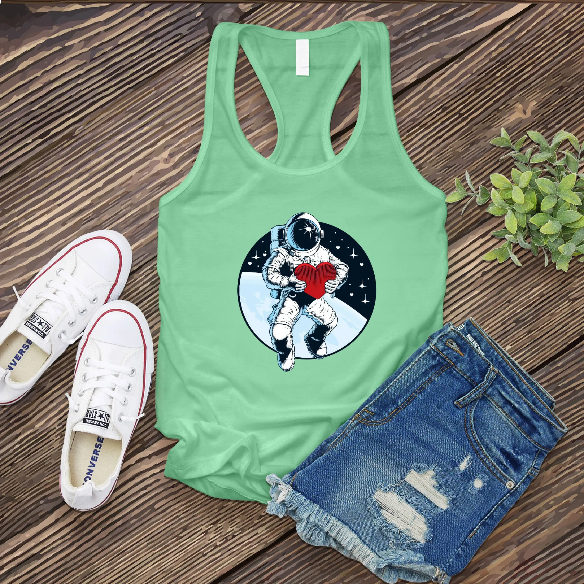 Valentine Astronaut Women's Tank Top