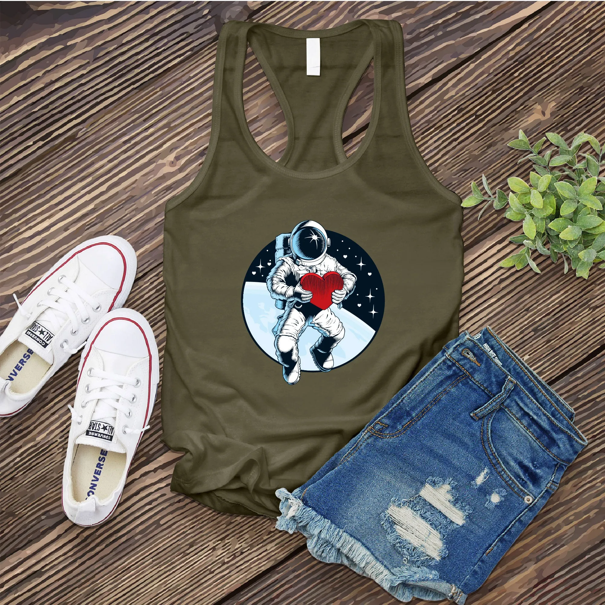 Valentine Astronaut Women's Tank Top