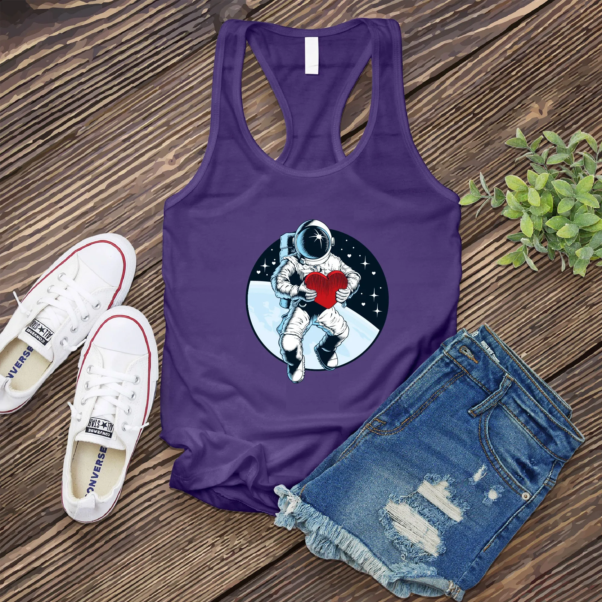 Valentine Astronaut Women's Tank Top